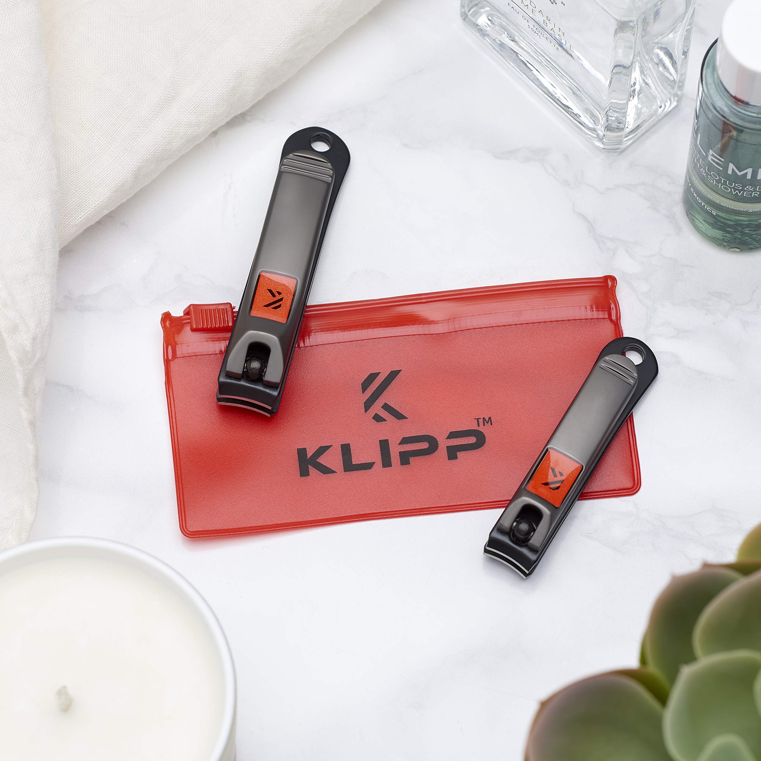 KLIPP Black matte finish clipper set adds stylish durability.