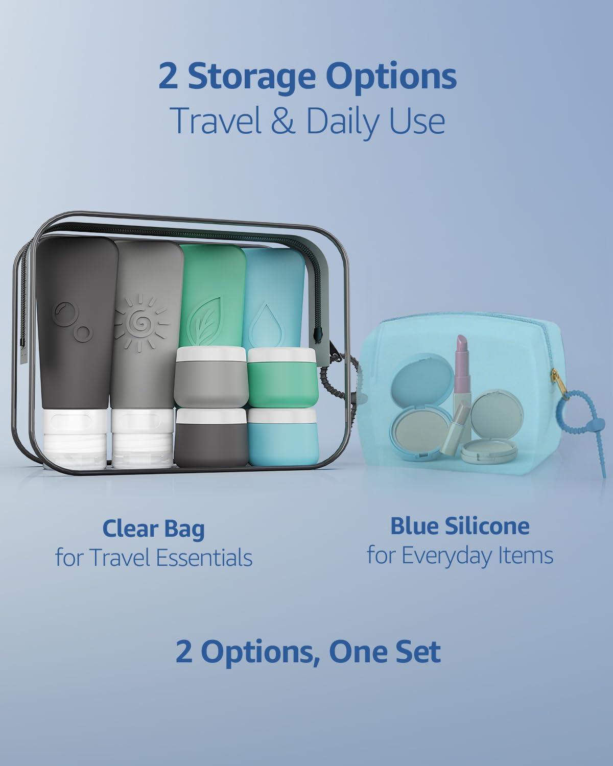 KLKE travel-bottles BPA-free silicone offers safe, durable performance.