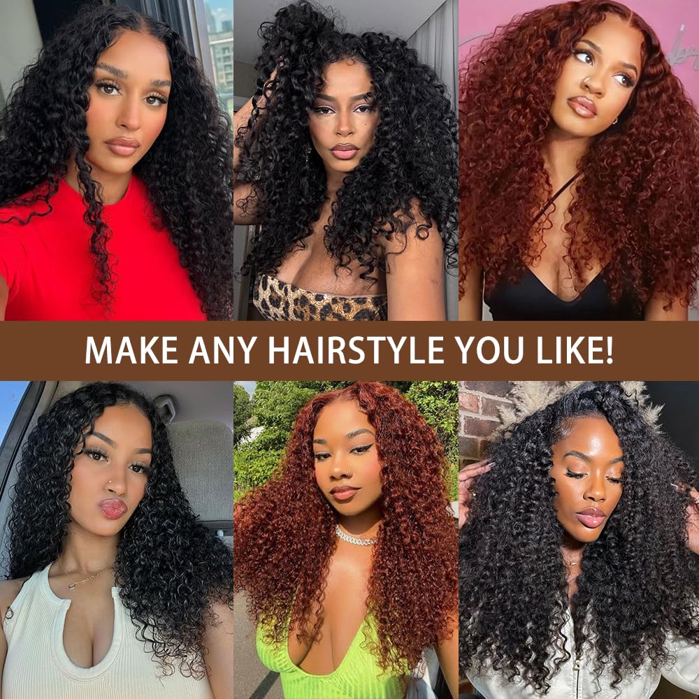 Kloiynj V Part Burmese Curly Wig for weddings or events use.