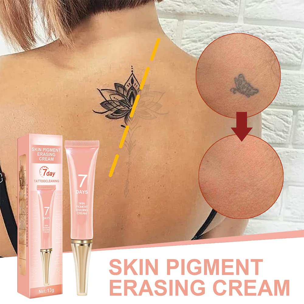 KlsyChry tattoo removal cream application on skin showing mid-application for safe absorption.
