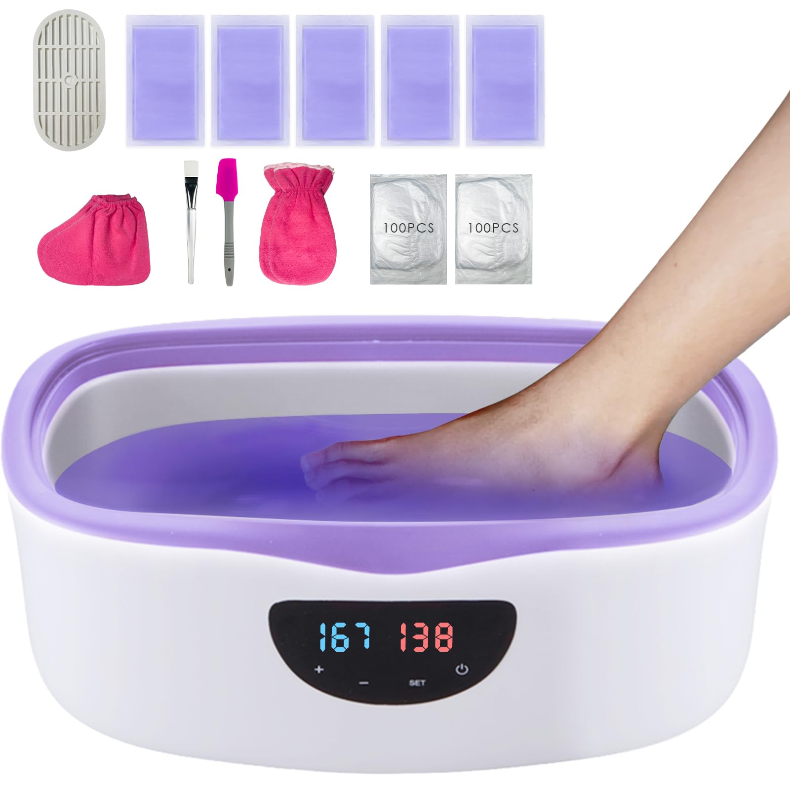 KmaxShip paraffin wax machine top view showing 5000ml capacity for home spa sessions