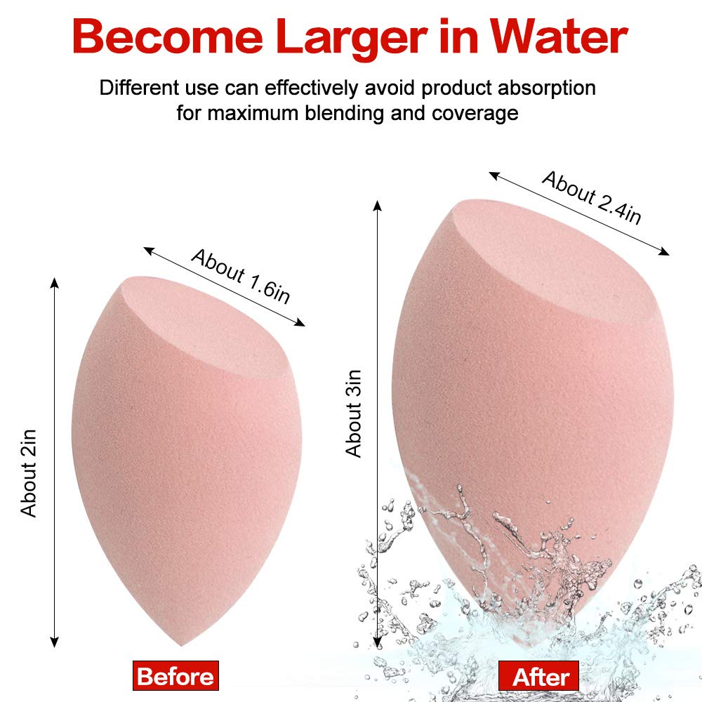 KNEEDARKYEAR sponges wet-usage demonstrating seamless foundation blending