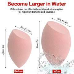 KNEEDARKYEAR sponges wet-usage demonstrating seamless foundation blending