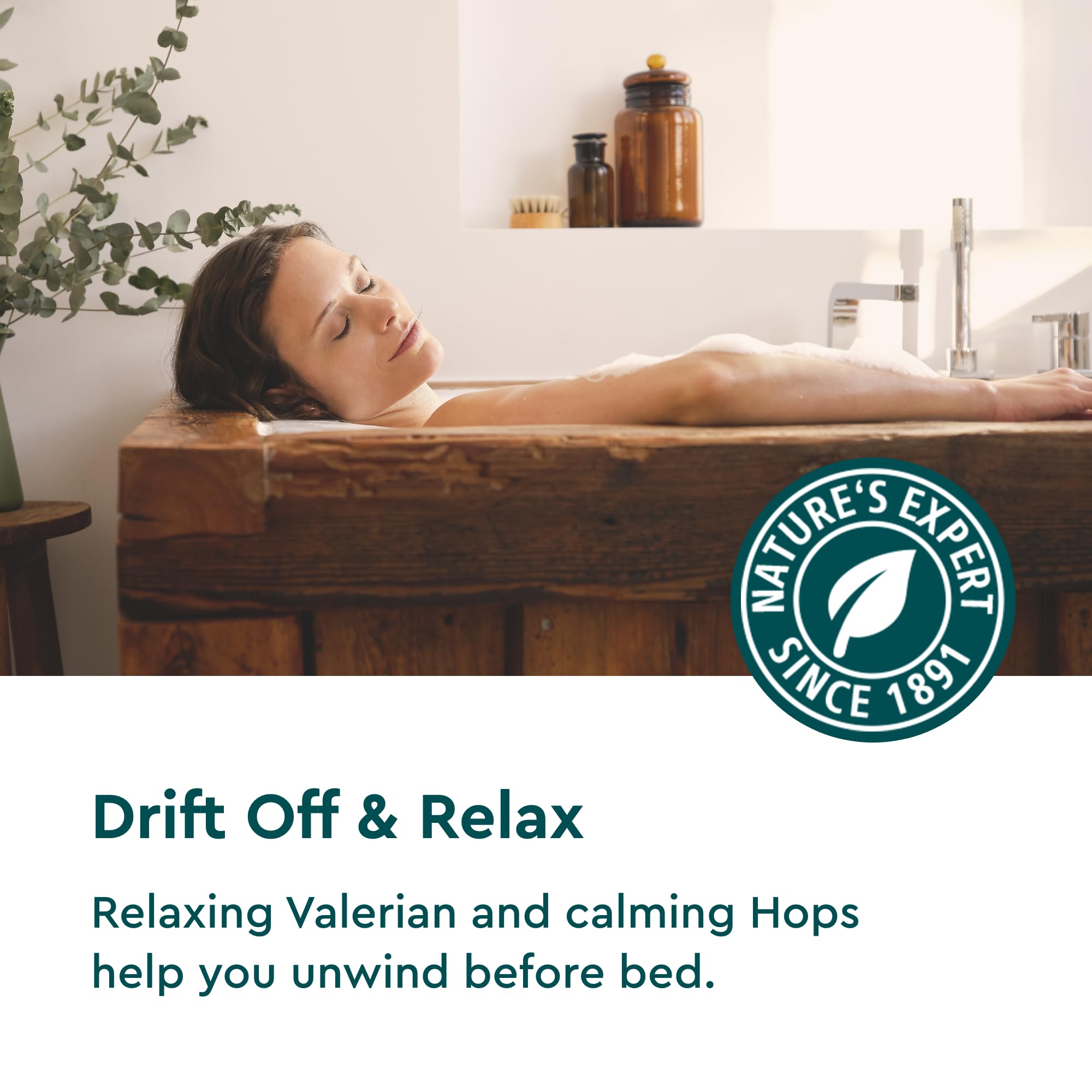 Kneipp Dream Away bath blue water evokes peaceful sleep ambience.