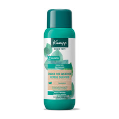 Kneipp Under The Weather bubble bath bottle releasing eucalyptus aroma for soothing relaxation