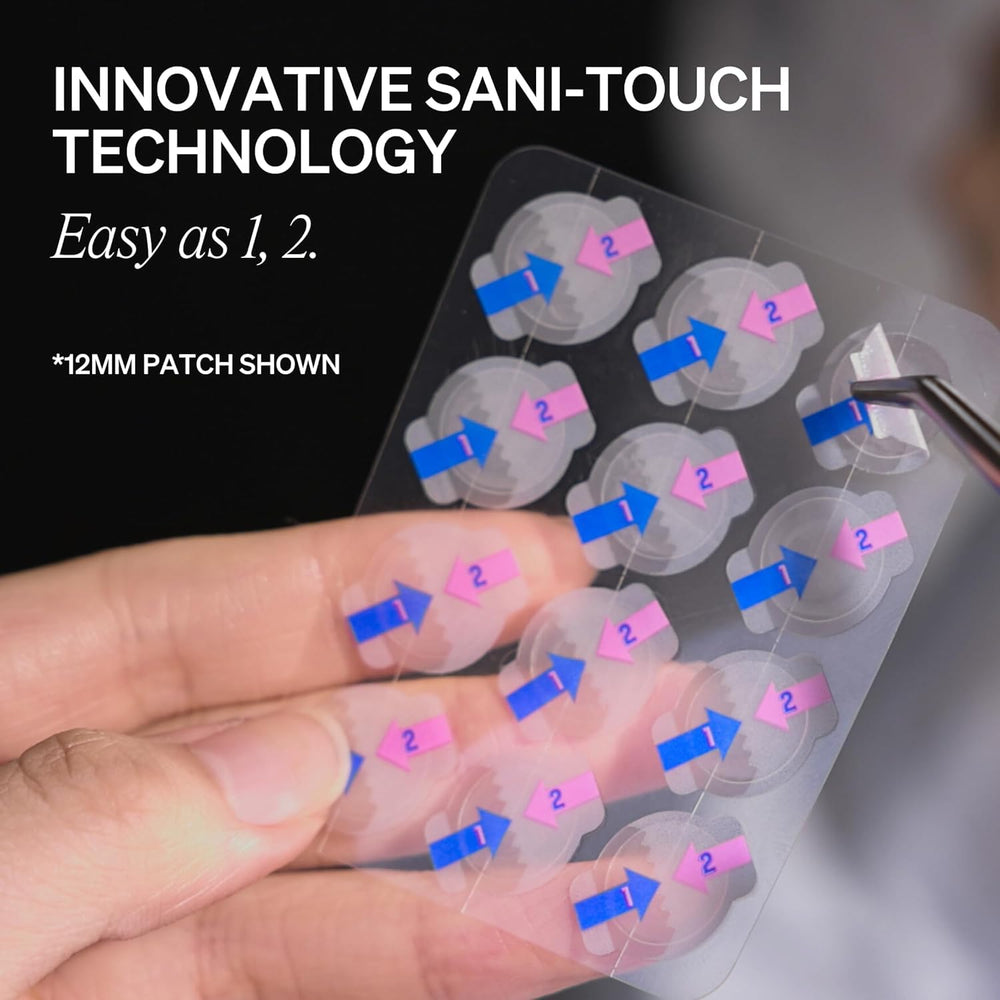KNEMO patch edges blend in for near-invisible wear during daily activities
