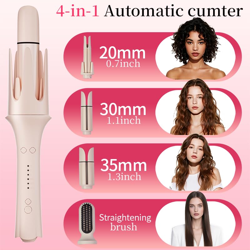 KNJOQ gift-ready curling set with clips and comb included.