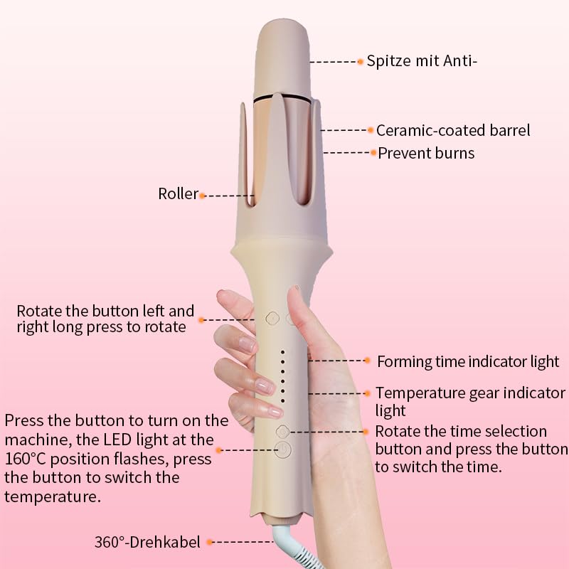 KNJOQ negative ions glaze aids moisture retention and frizz control.