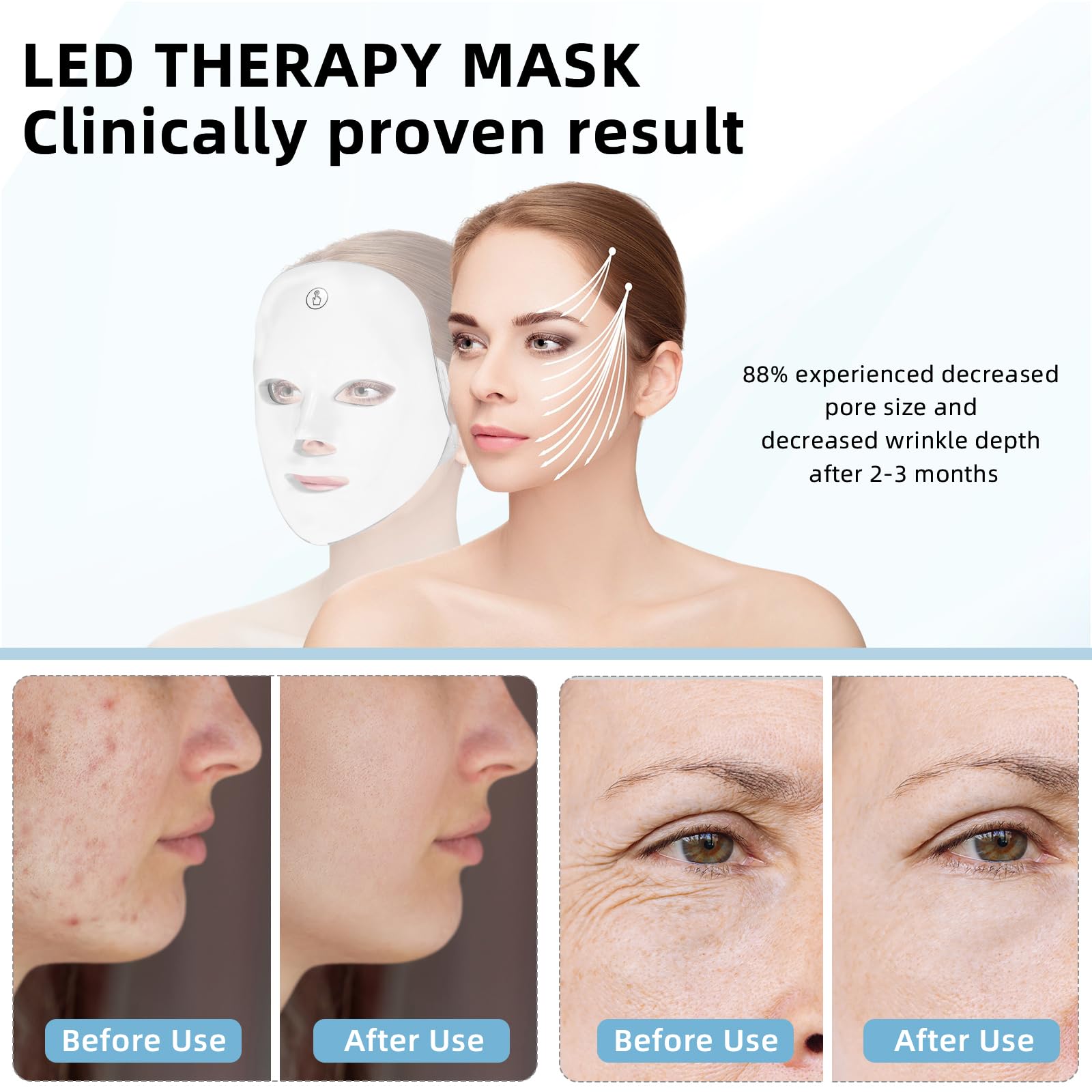 KNNKNN red light mask neck and chin focus for smoother appearance