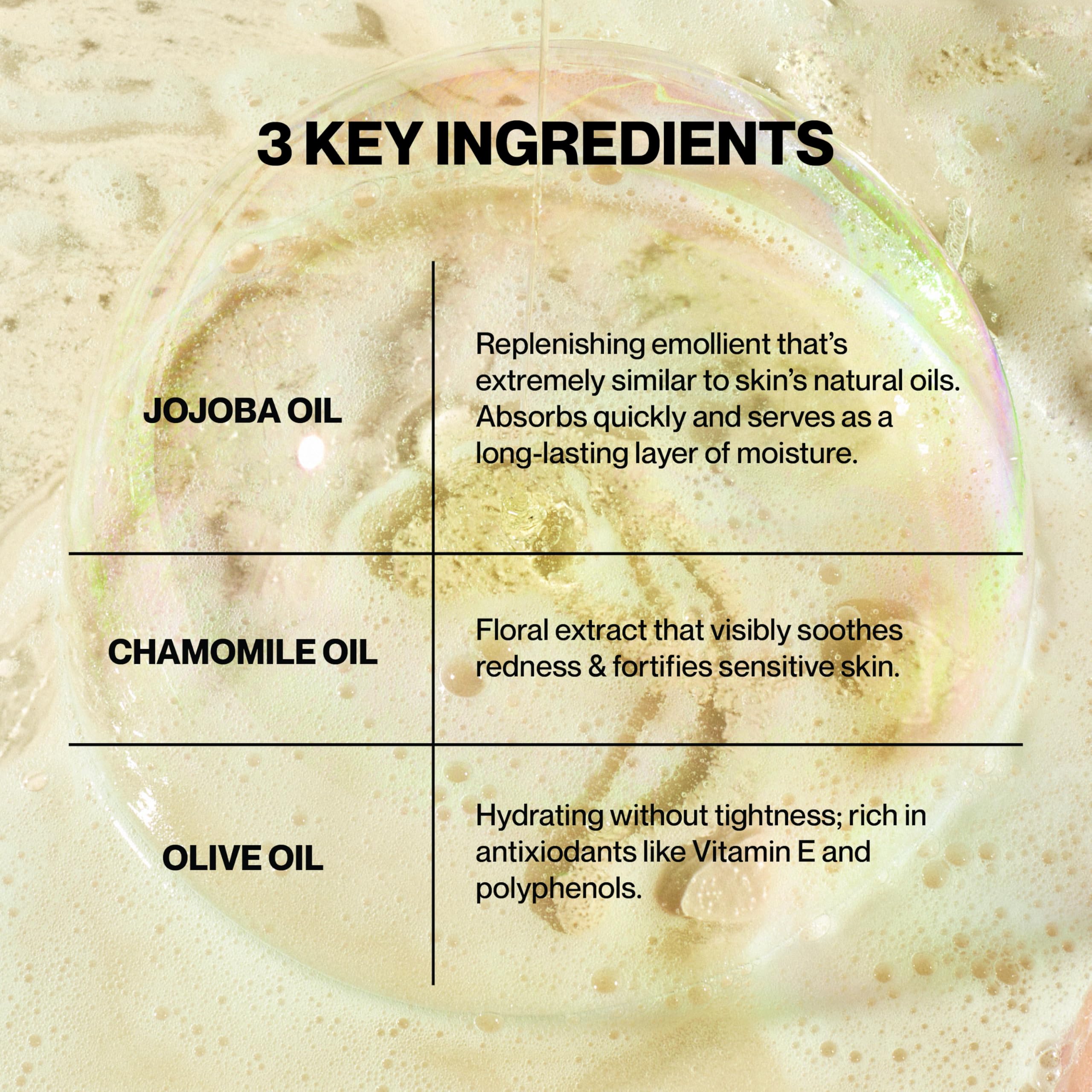 Knours makeup-remover foam on hand demonstrates quick cleansing ritual.