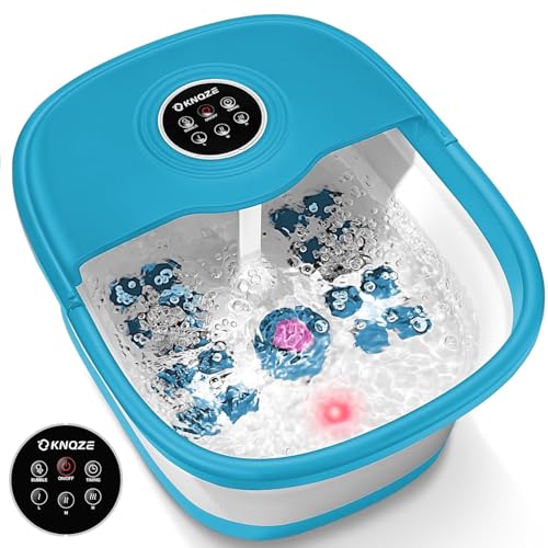 KNQZE collapsible foot spa with heat for soothing home soaks