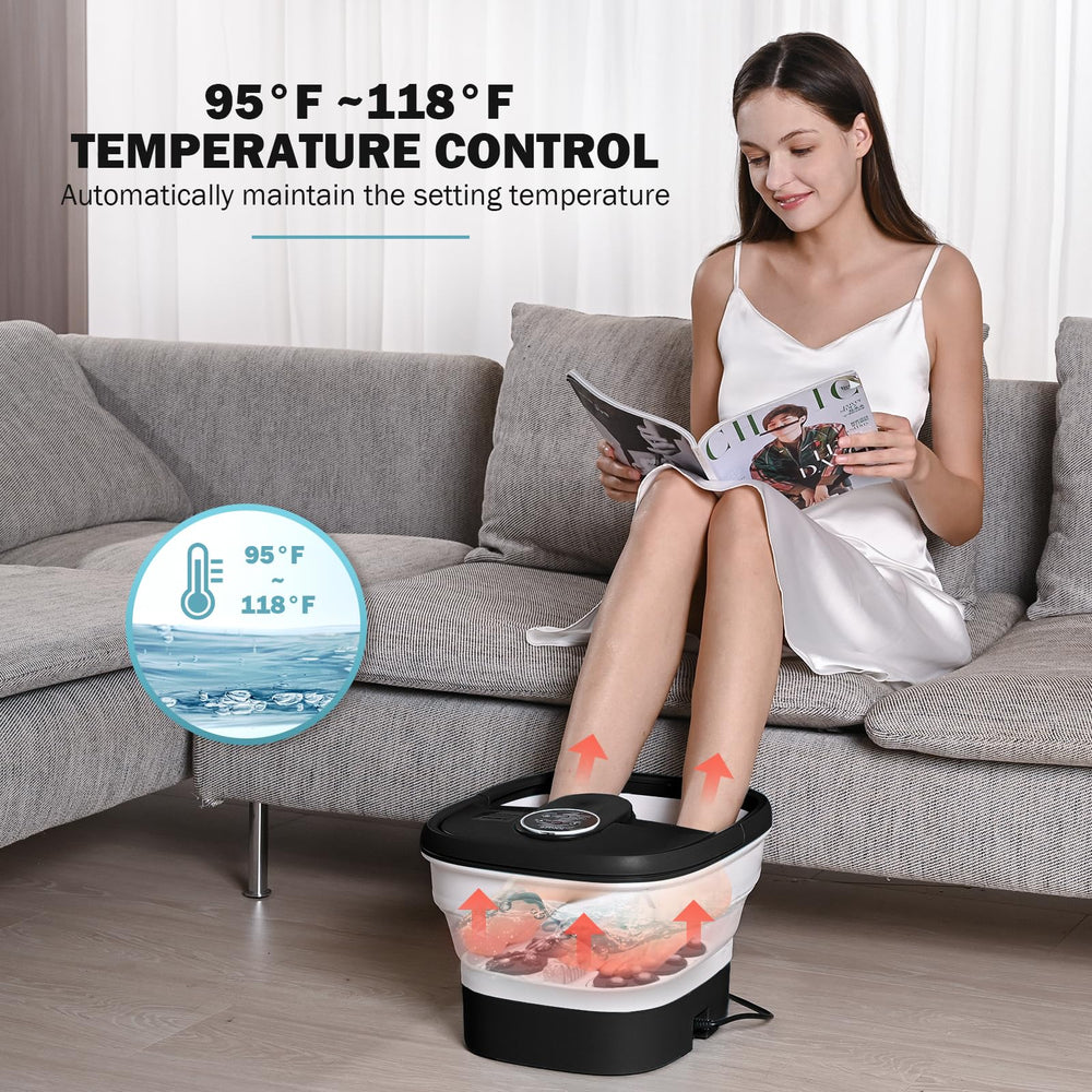 KNQZE Foot Spa bubbles feature showcases spa-like oxygen bubbles enhancing relaxation