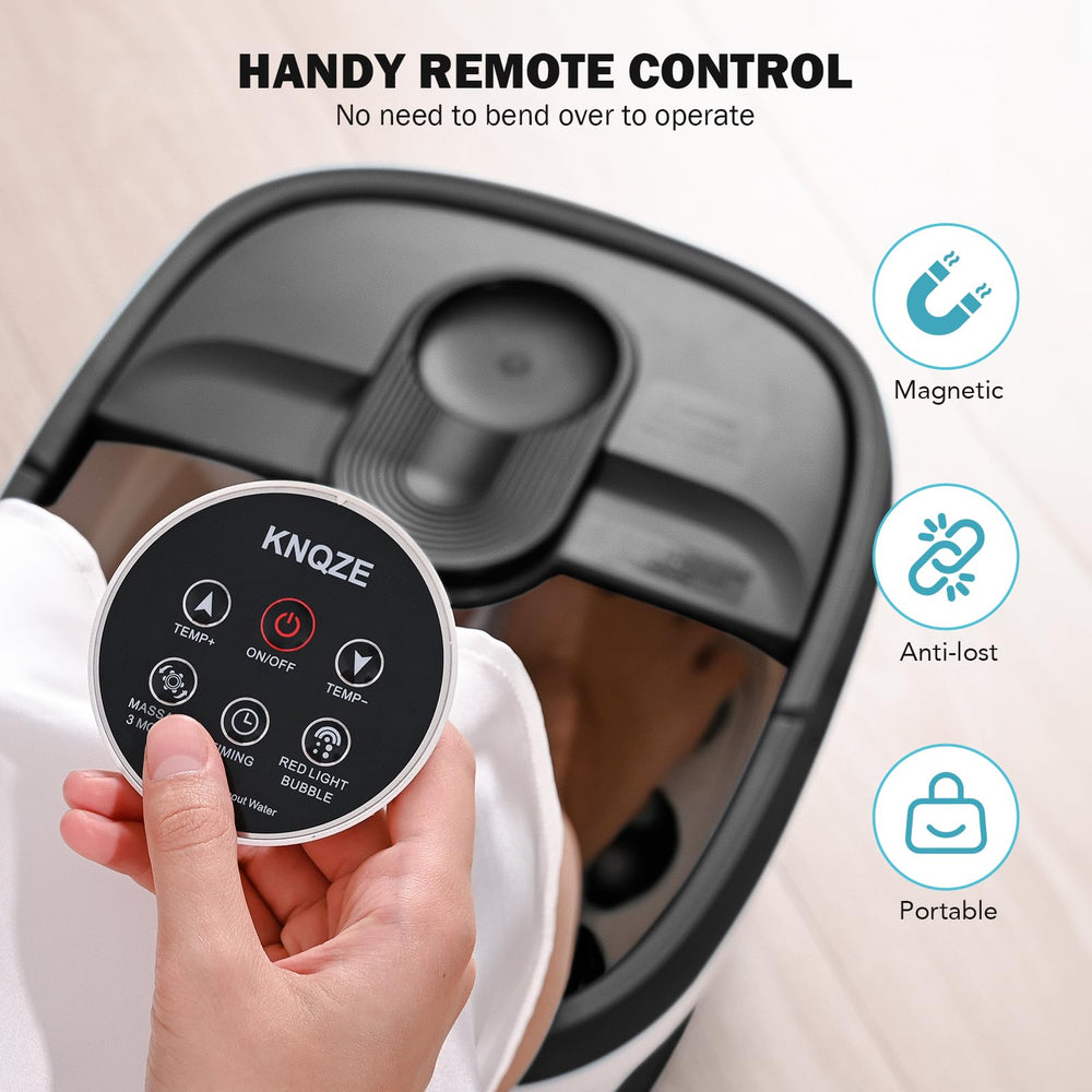KNQZE Foot Spa massager balls close-up emphasizes deep kneading for tired feet
