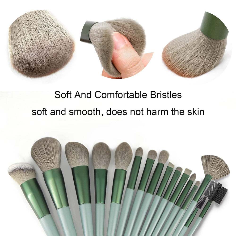 Koccido large green 30-piece brush set for professional use.