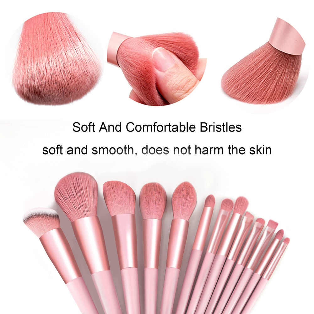 Koccido regular-size brushes pink beginner-friendly kit for everyday looks
