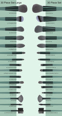Koccido soft fluffy bristles provide gentle blending and even application