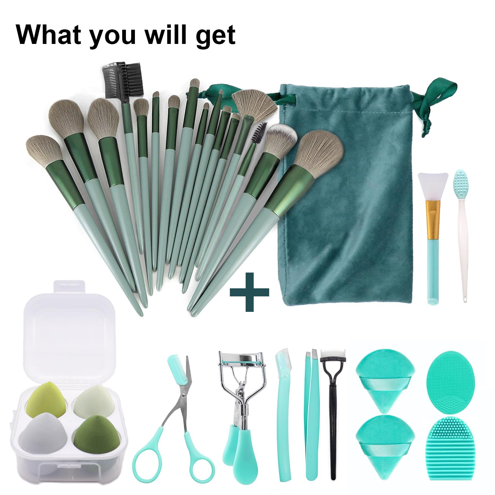 Koccido storage bag keeps brushes organized and protected