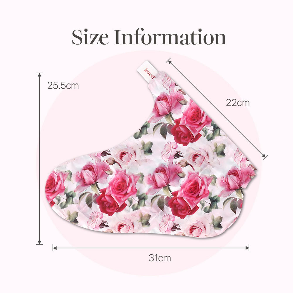 Koelf Petitfee Rose Petal Satin Foot Mask callus care details