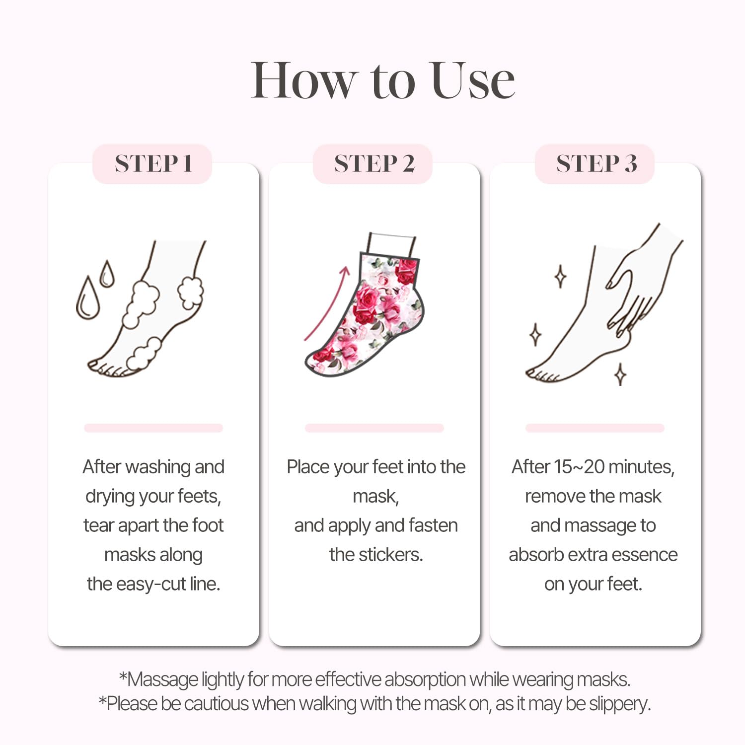 Koelf Petitfee Rose Petal Satin Foot Mask gift idea for spa lovers