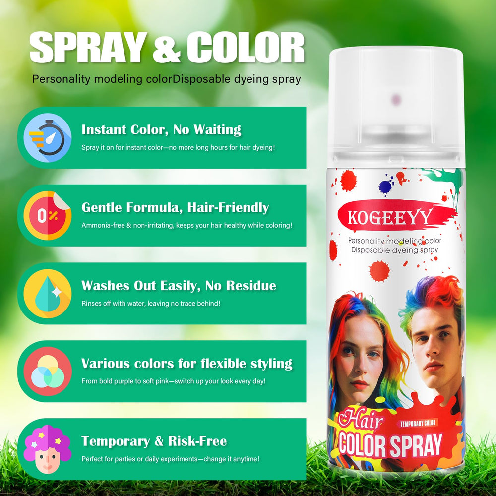 KOGEEYY vibrant color options, 10 shades for creative looks.