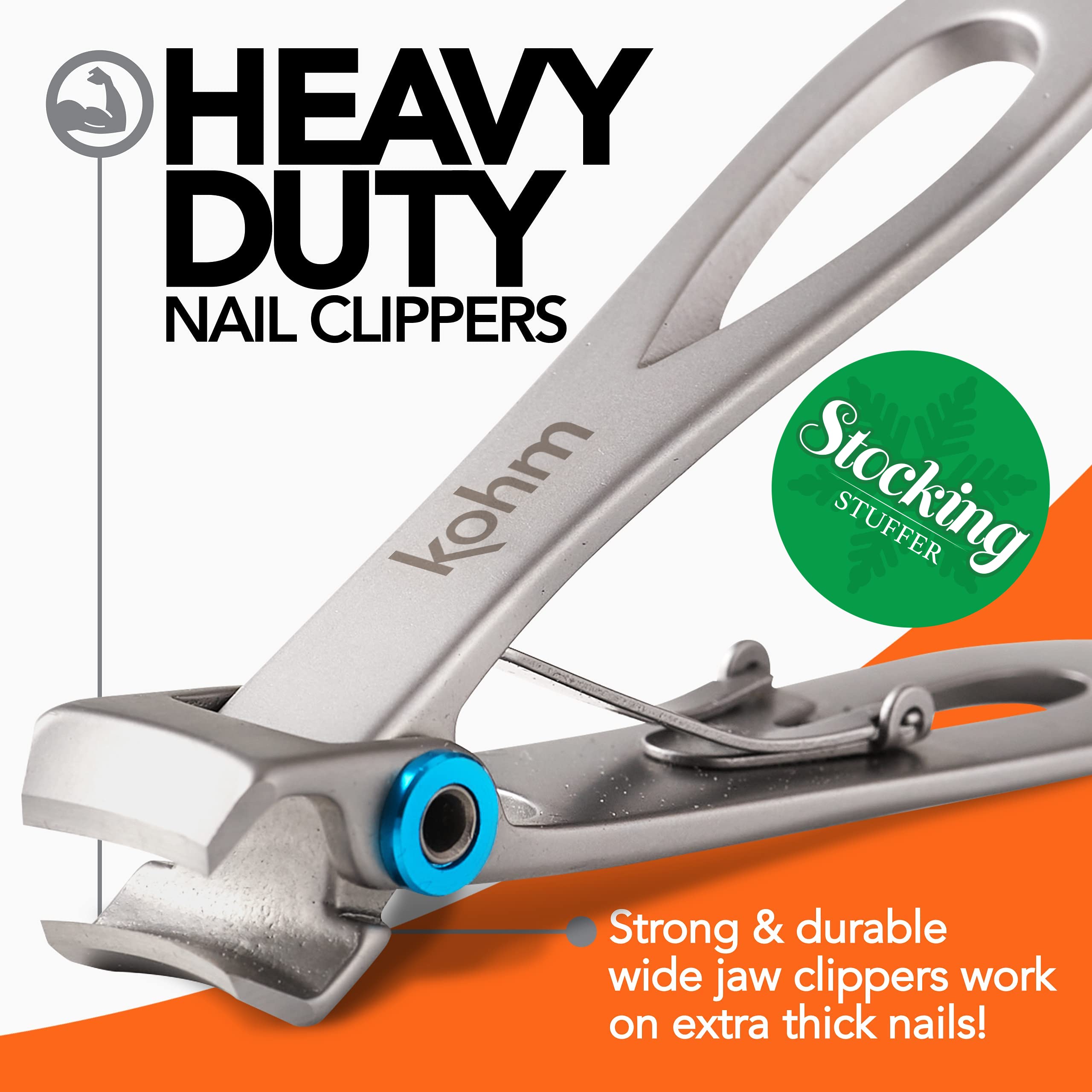 KOHM clippers close-up showing ultra-sharp blade for precise trims.