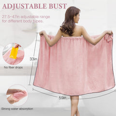 KOIKEY adjustable bath wrap highlights velcro and snap closures.
