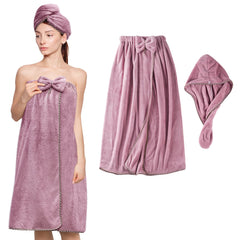 KOIKEY Women microfiber bath wrap close-up shows ultra-soft fabric for quick-drying after shower