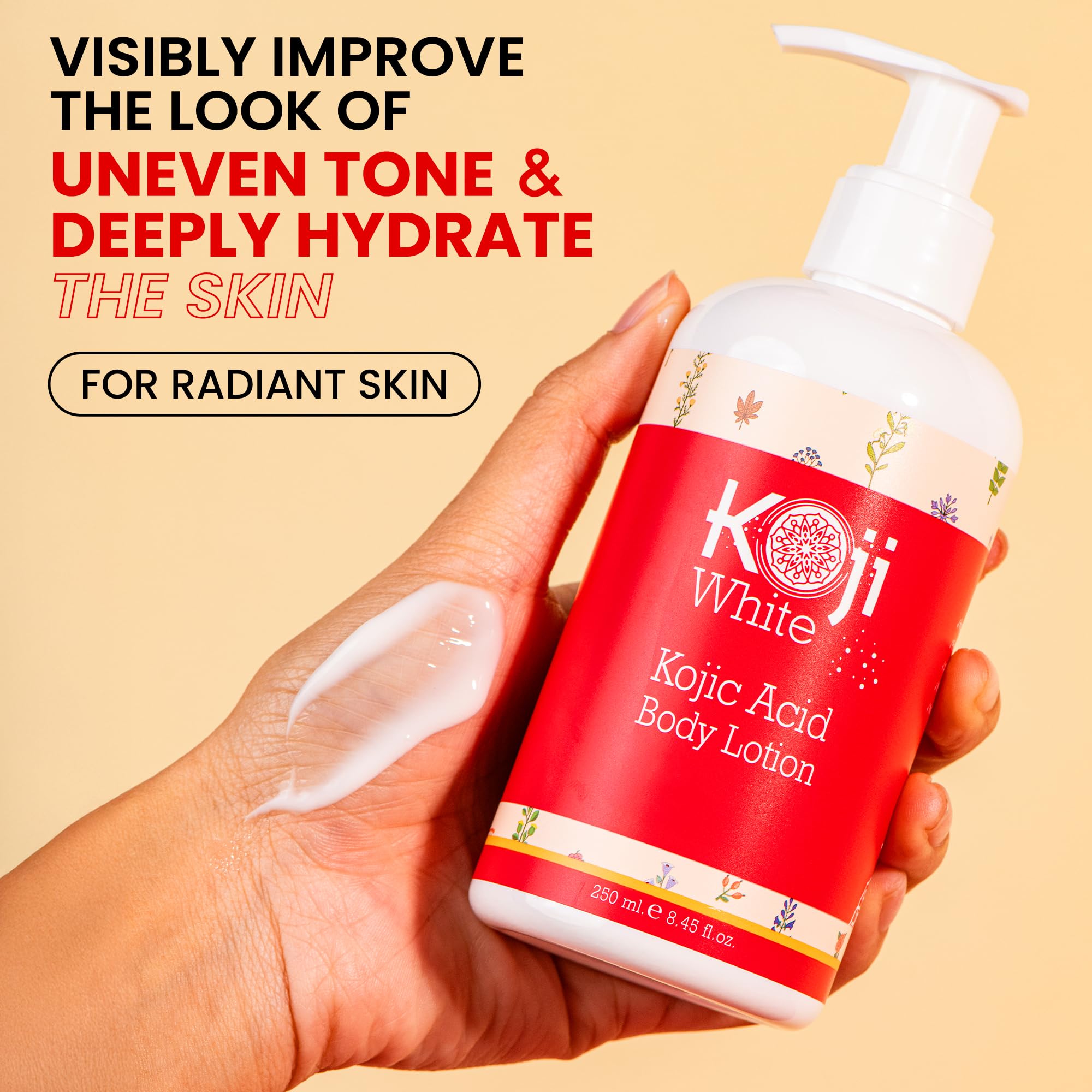 Koji White Vegan and paraben-free label on packaging