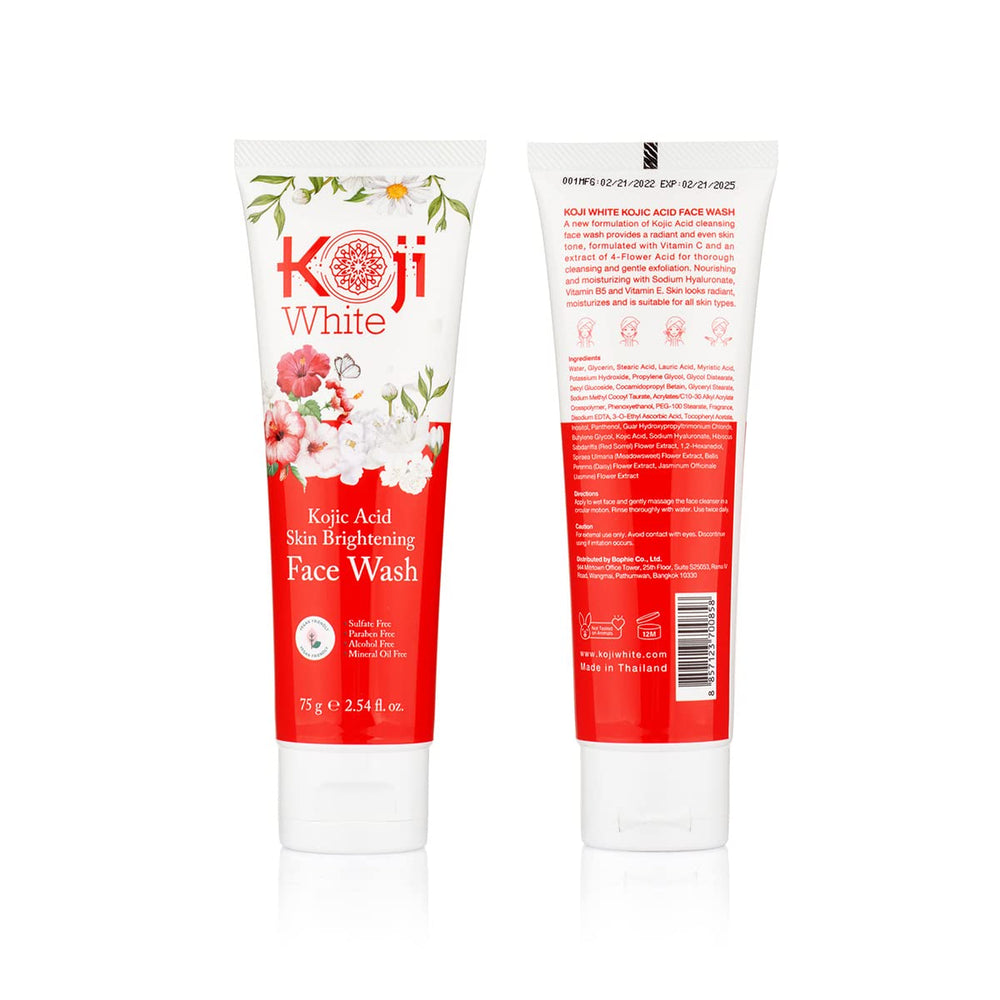 Koji White non-drying formula texture demonstrates gentle cleanse for all skin types.