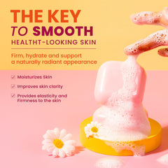 Close-up of Koji White soap lather for cleansing experience