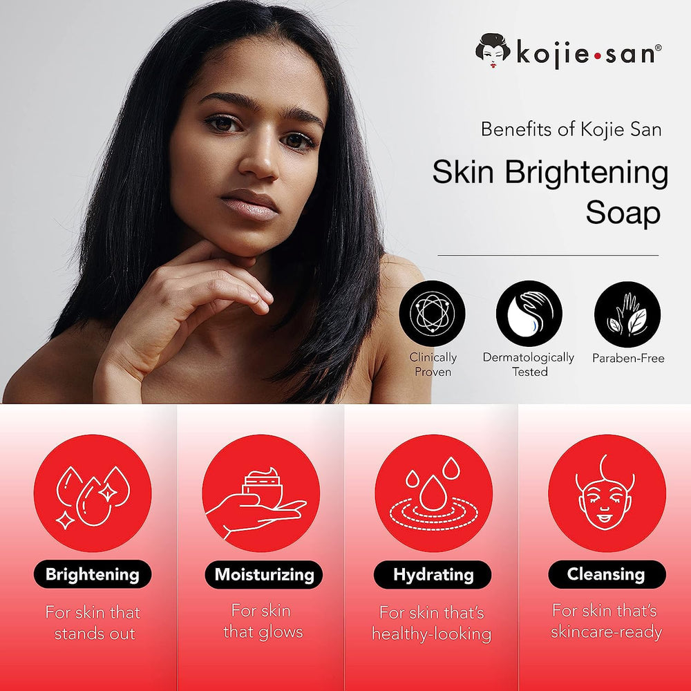 Kojie San 6-pack packaging showcases value for ongoing skincare.