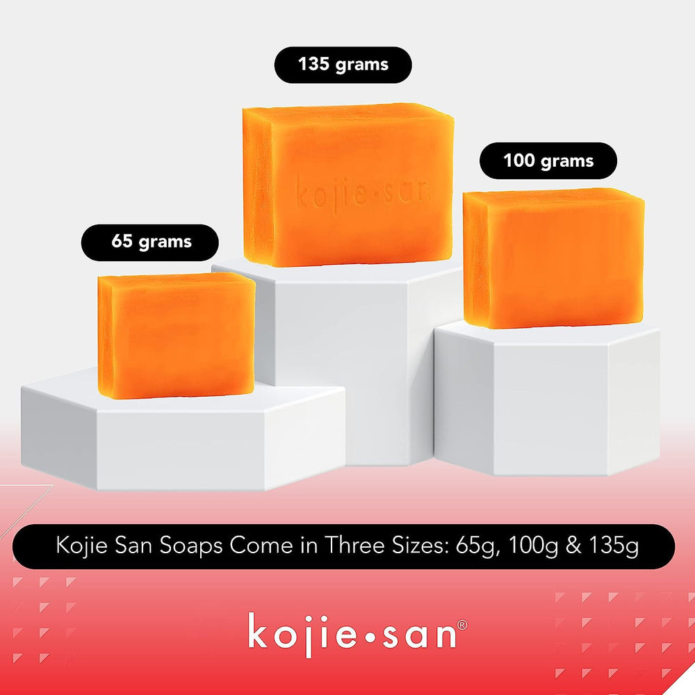 Kojie San lather on hand shows rich foam for daily cleansing.