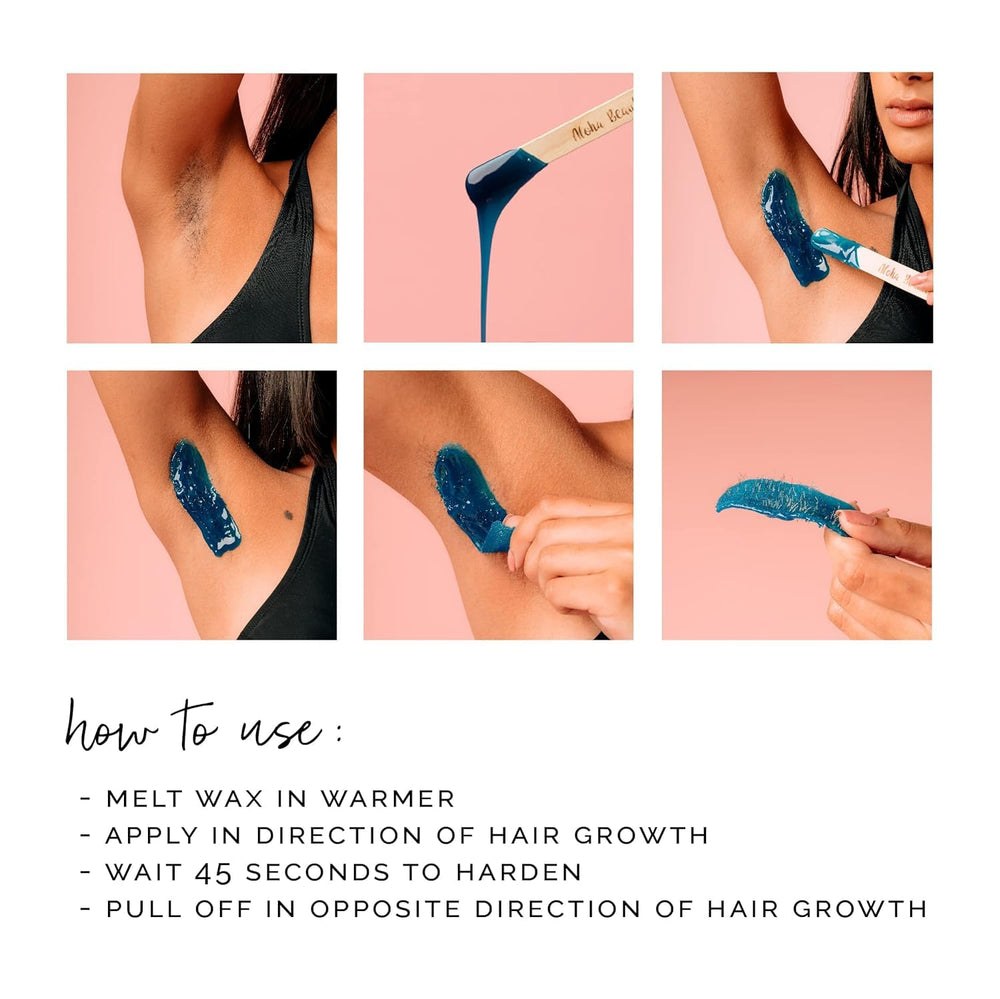 KoluaWax coarse-hair removal on facial area demonstrates precise shaping.