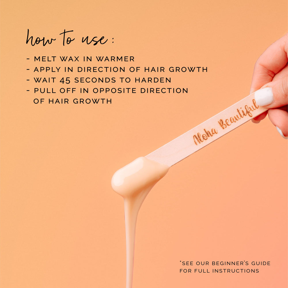 KoluaWax hard wax beads for back coarse hair enable thorough removal with even adherence.