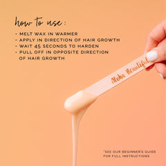 KoluaWax hard wax beads for back coarse hair enable thorough removal with even adherence.