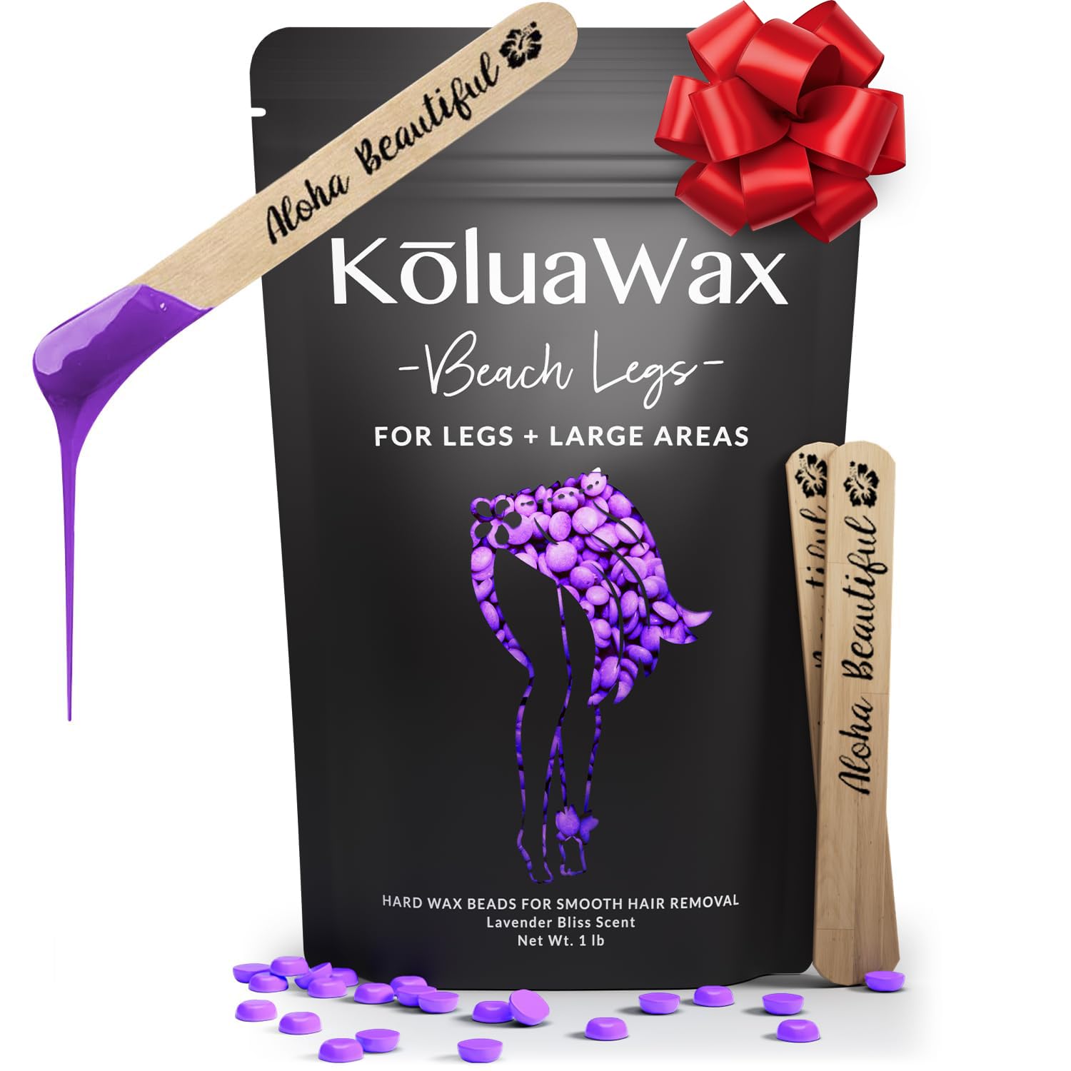 KoluaWax hard wax beads for coarse facial hair deliver precise, smoother wax sessions.