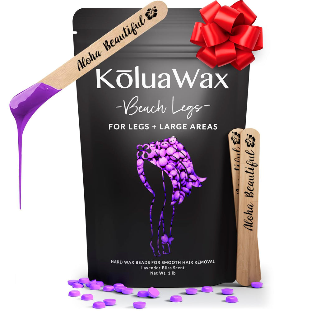 KoluaWax hard wax beads for coarse facial hair deliver precise, smoother wax sessions.