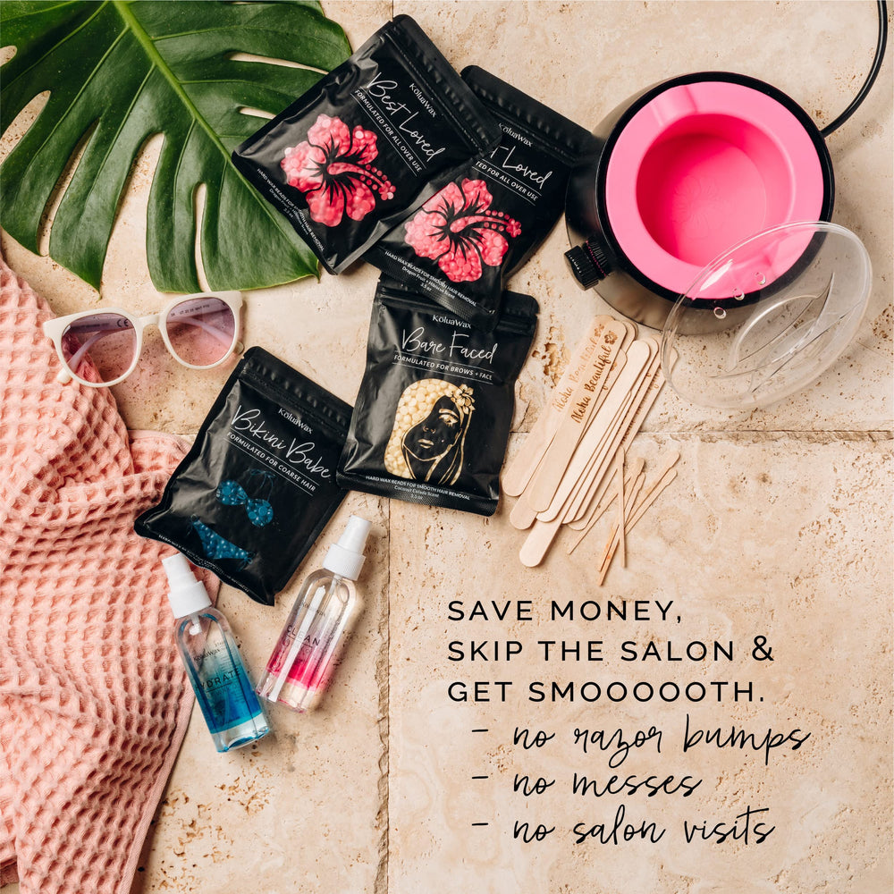 KoluaWax home waxing kit delivering salon-quality results at home