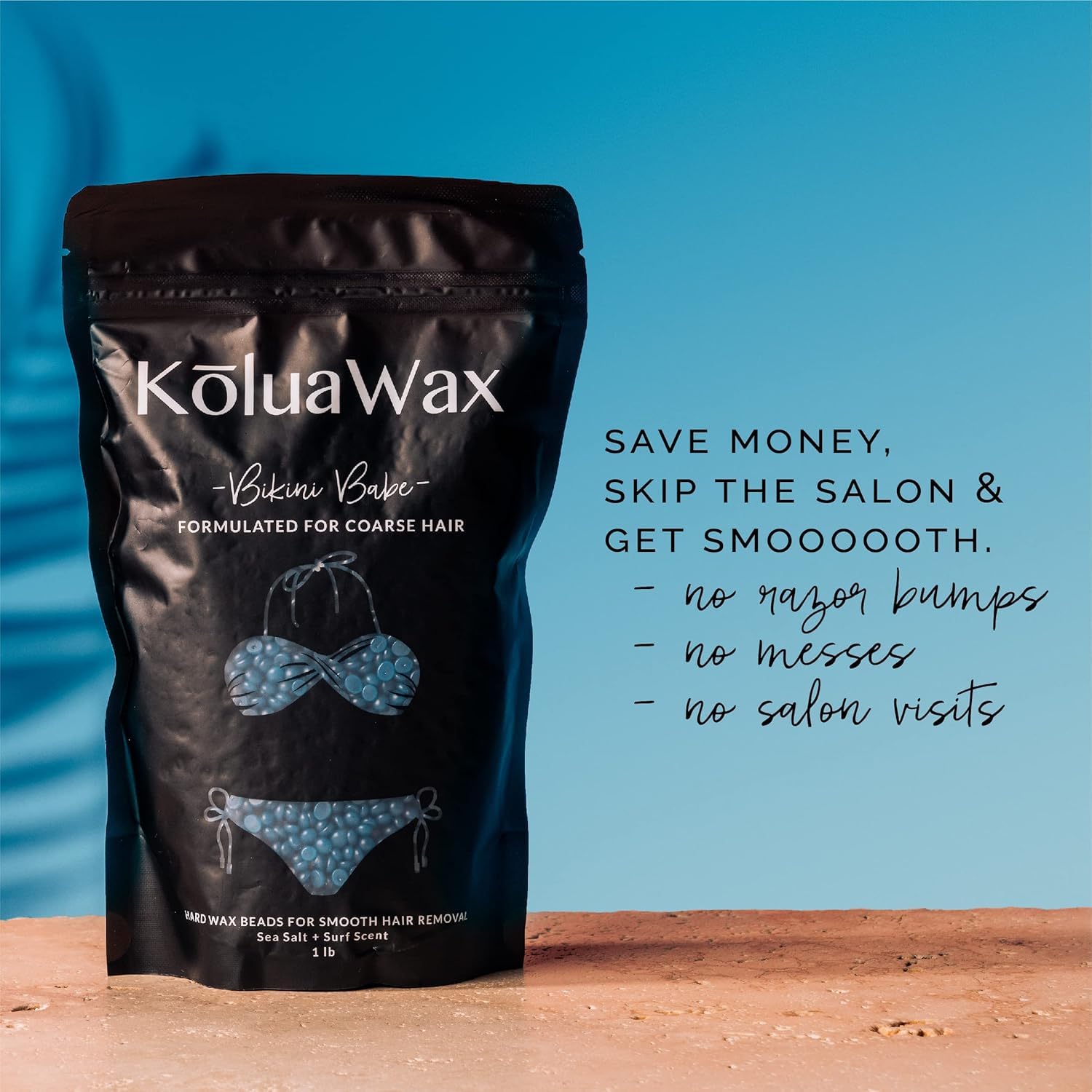 KoluaWax post-wax skin looks smooth and irritation-free.