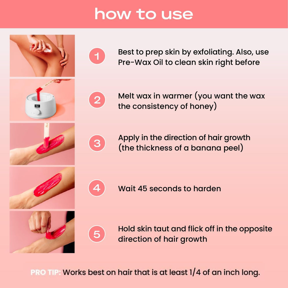 KoluaWax beads for Brows & Face enable gentle facial waxing.