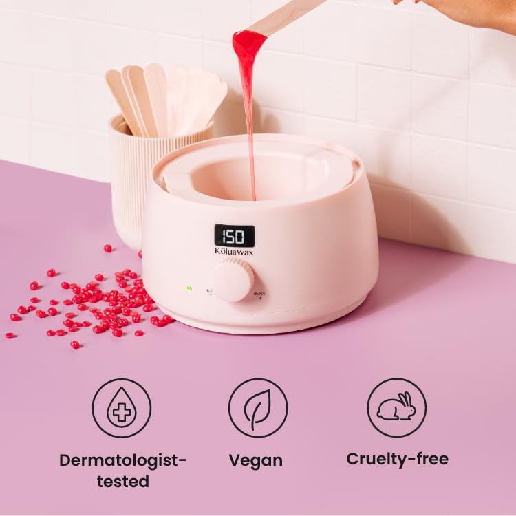 KoluaWax wax beads for brows and face provide gentle, precise waxing.