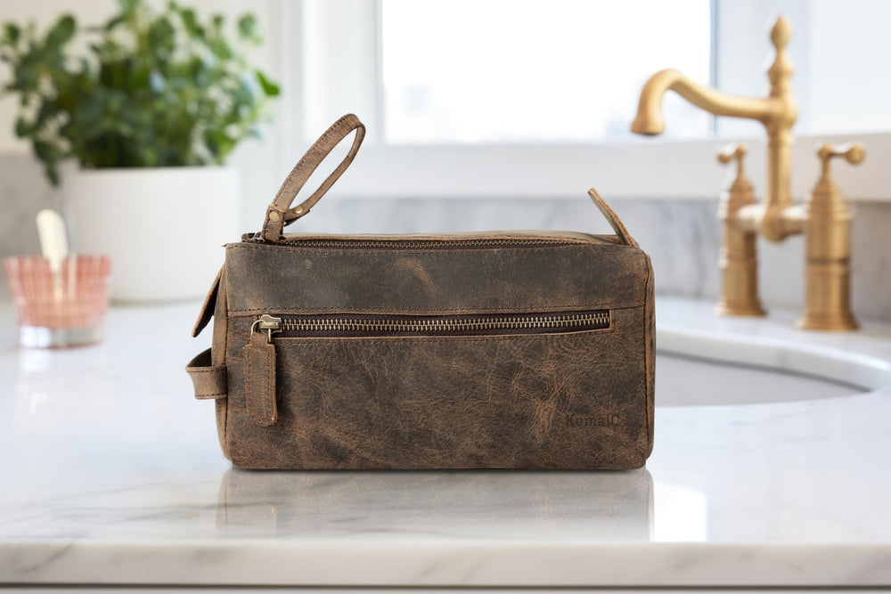 KomalC leather patina aging detail adds character with daily use.
