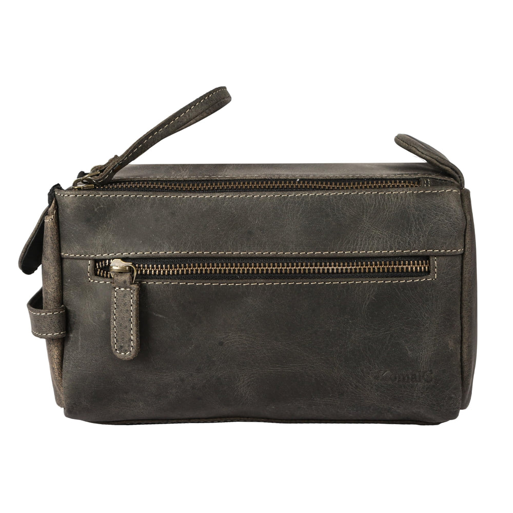 KomalC buffalo leather stitch detail highlights craftsmanship and luxury feel.