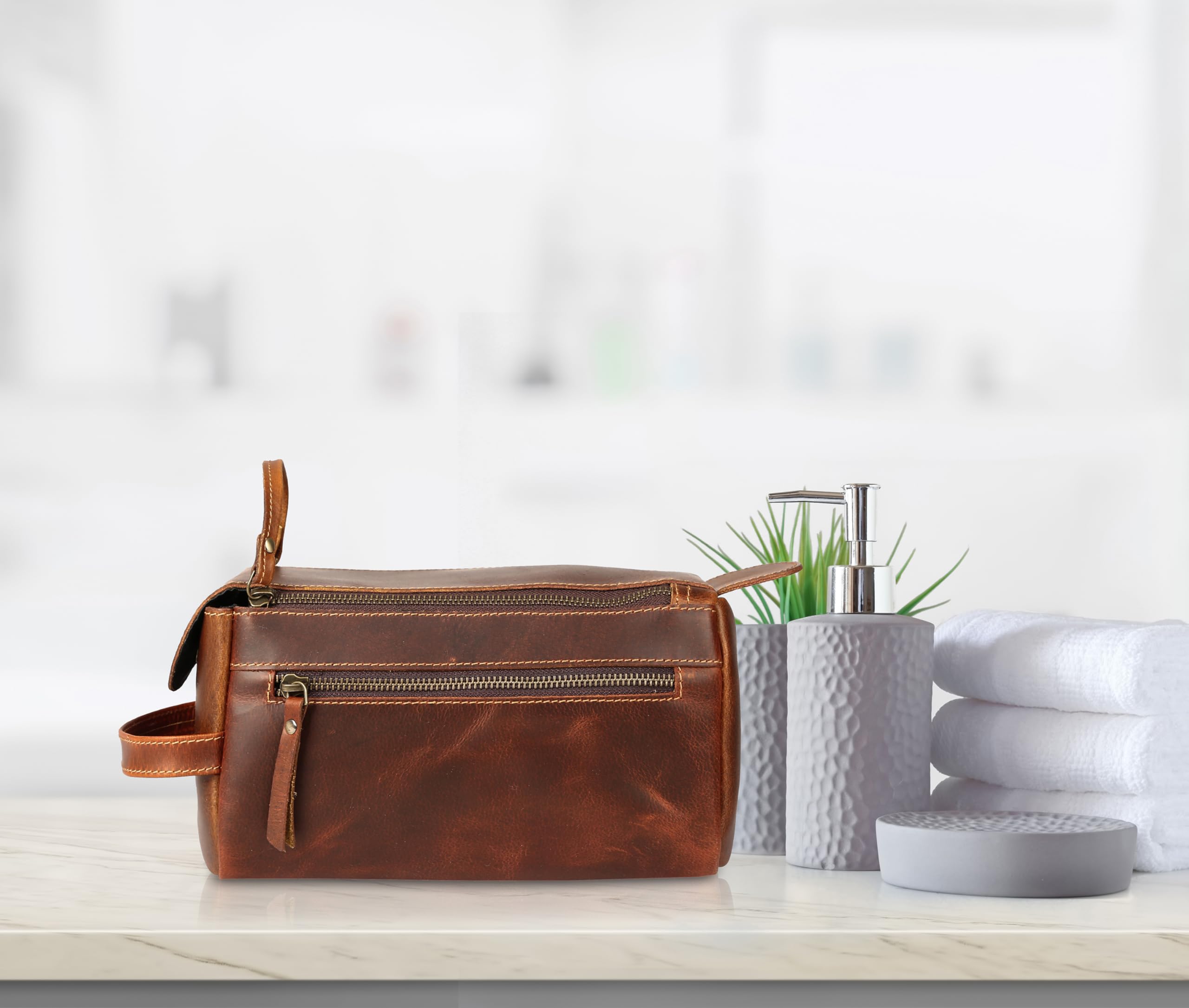 KomalC Dopp Kit in bag showing organized toiletries on the go