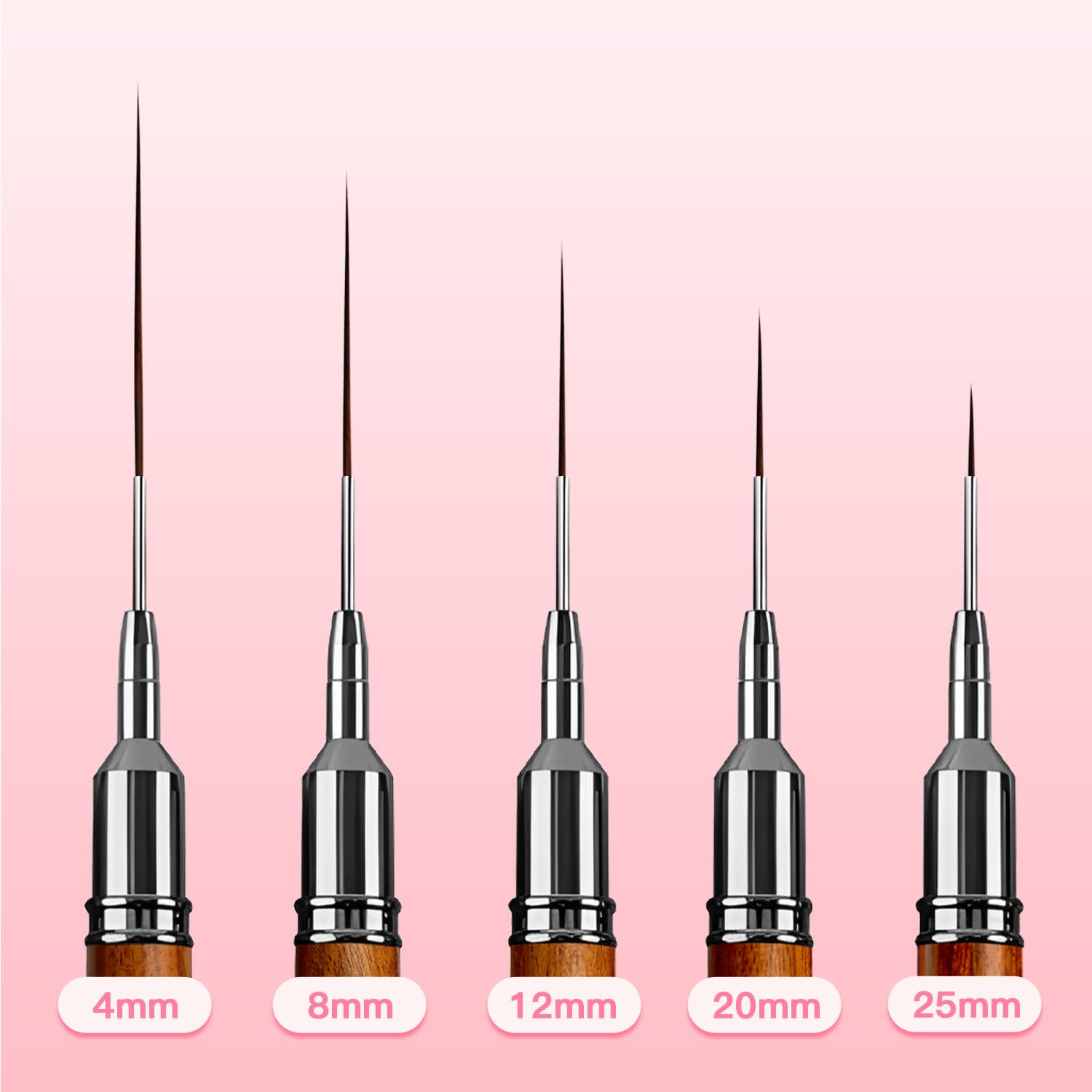 Komall nail art brush 20mm for bold fills and strokes.