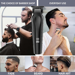 KOMINGDON beard trimmer LED display aids quick battery status checks