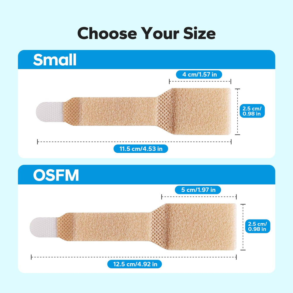 Komoko Hammer Toe Corrector in beige tone on foot for discreet toe alignment.