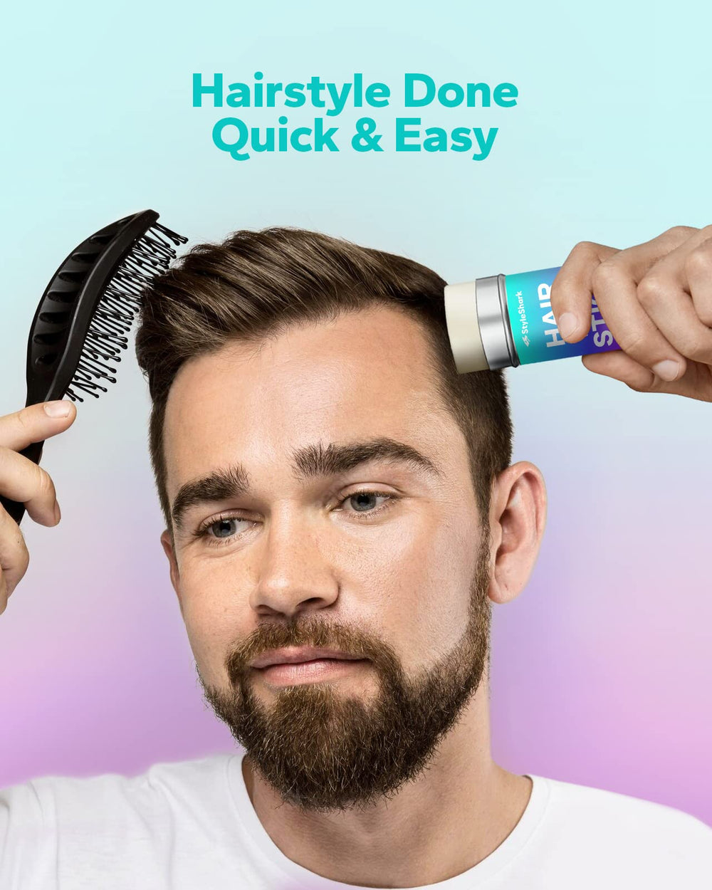 Komoko StyleShark wax stick on wigs provides edge control without heaviness
