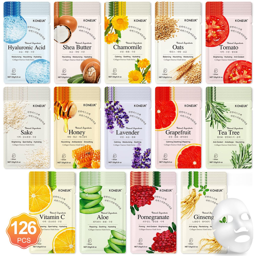 KONEUK 126-pack gift-set packaging, ideal for spa gift-giving.