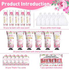 KONEUK 50-pack lip balm with rose scent for portable moisture